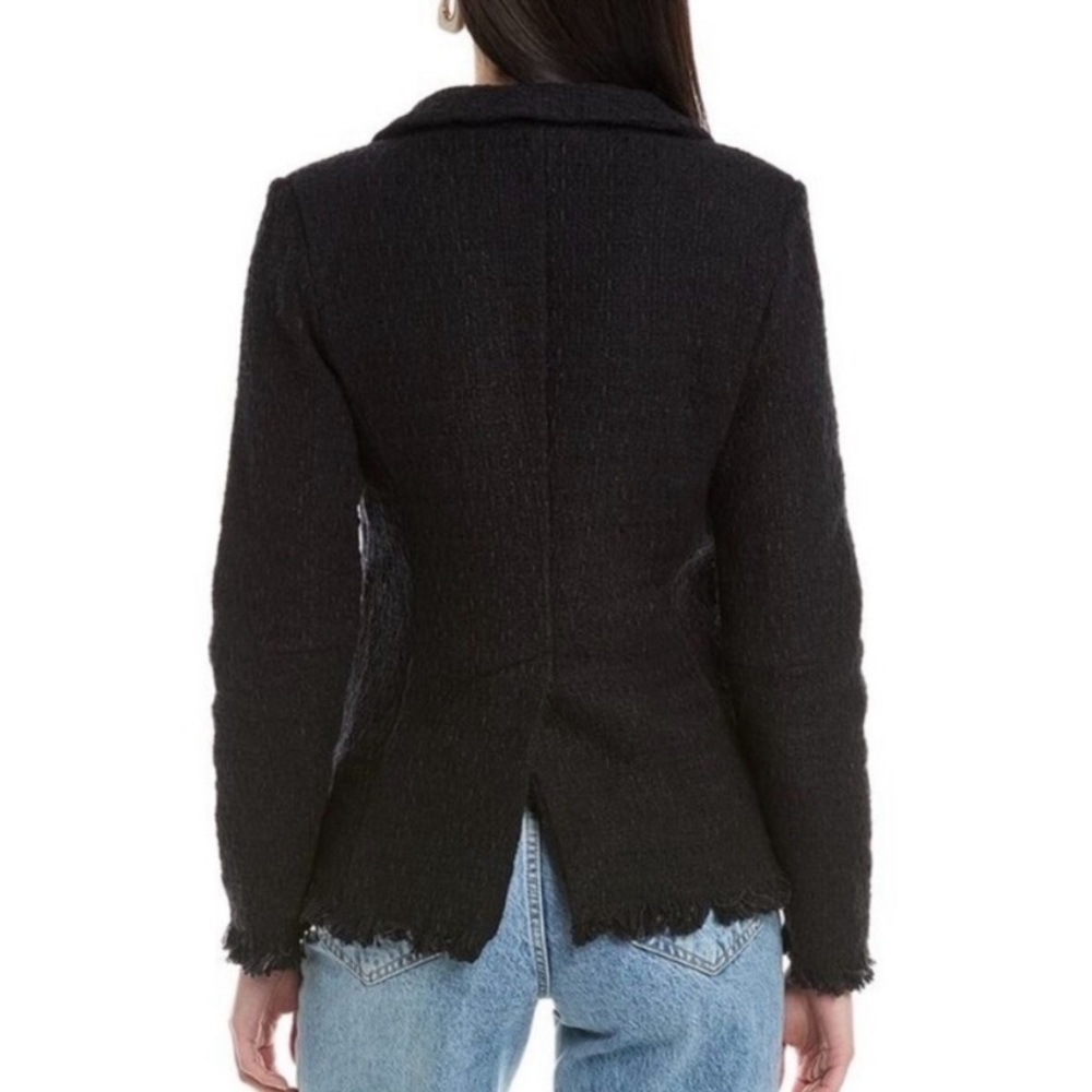 Frances Valentine Elle Fringe Blazer in Black Pattern - Picture 2 of 14